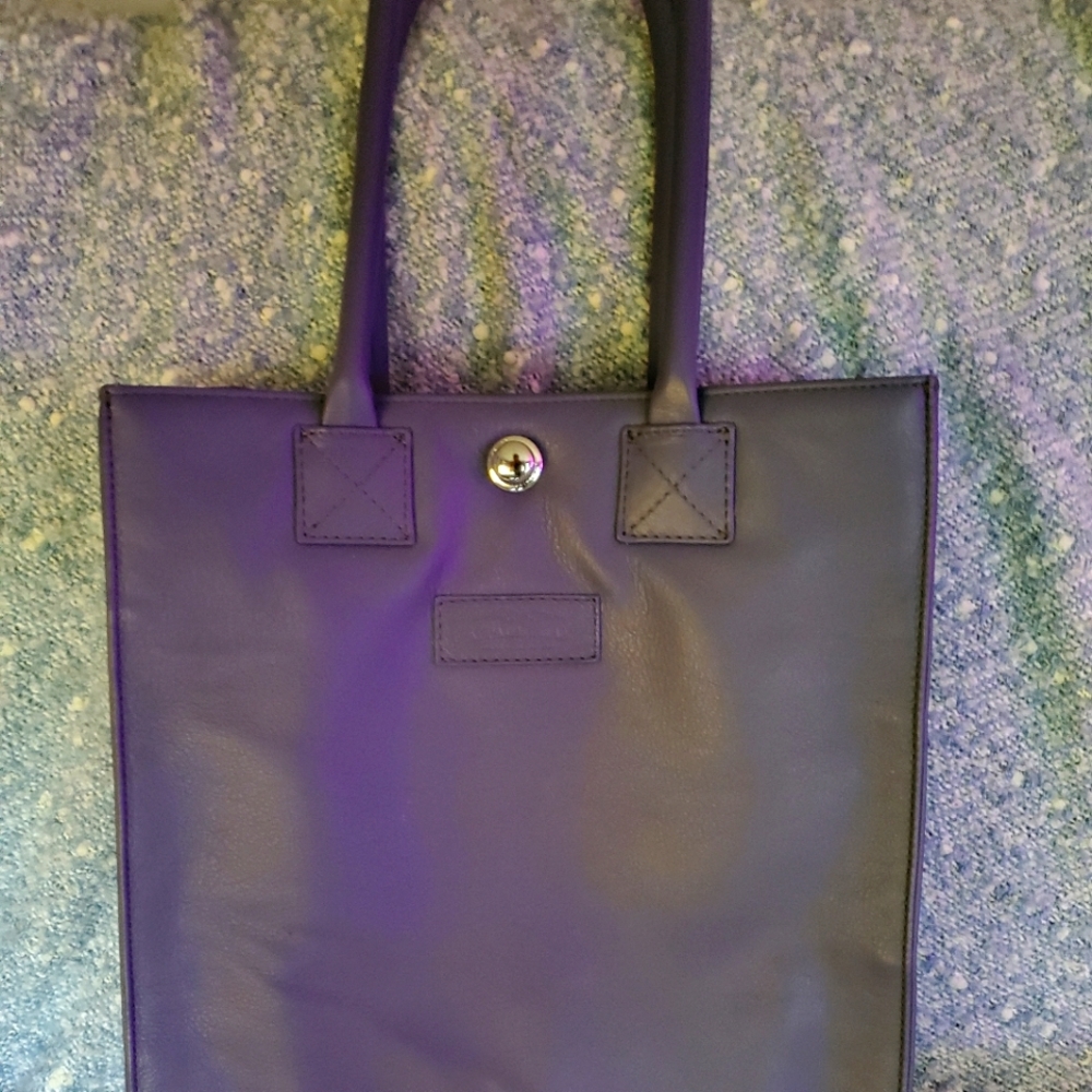 Leather purse (purple)